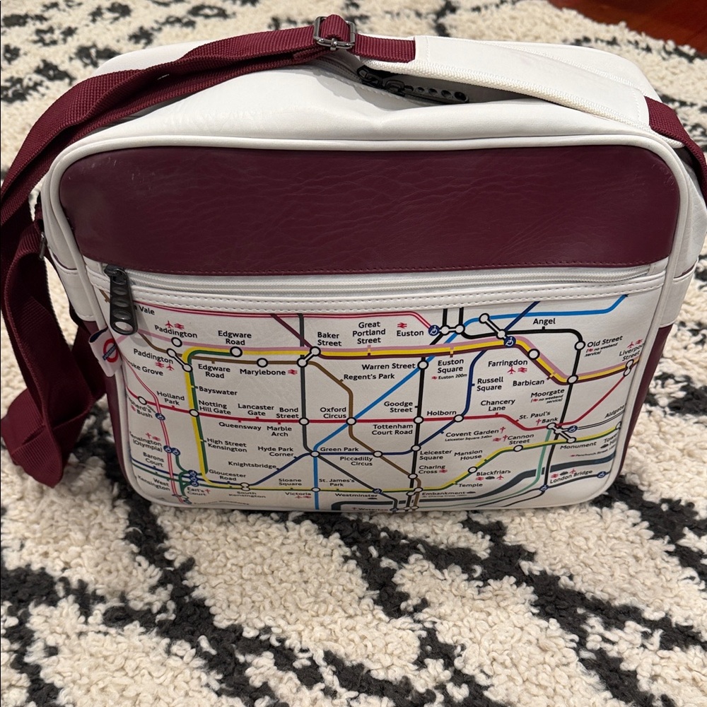 Underground Tube Map Messenger Bag